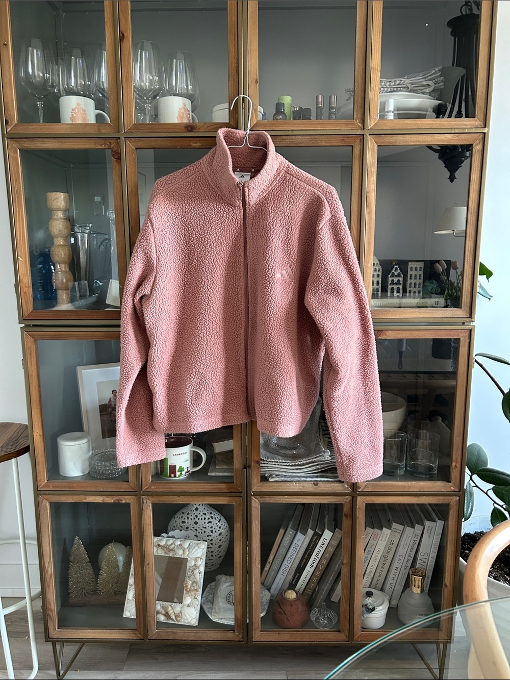 Sherpa Adidas Women’s Zip-Up Sweater